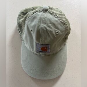Carhartt Sage Green and Brown Mesh Back Hat